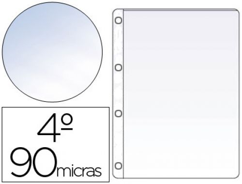 Bolsa catalogo/mica saro quatro furos formato quarto 90 mc cristal caixa de 100 unidades , Saro , 63901 , 8435055090911